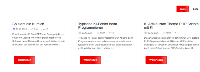 Blog System für Mobirise