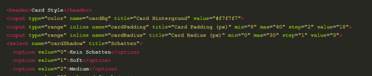 Slide Card